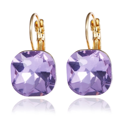 Women Fashion Color Square Stud Earrings Crystal Rhinestone Earring(Purple)
Women Fashion Color Square Stud Earrings Crystal Rhinestone Earring(Purple)