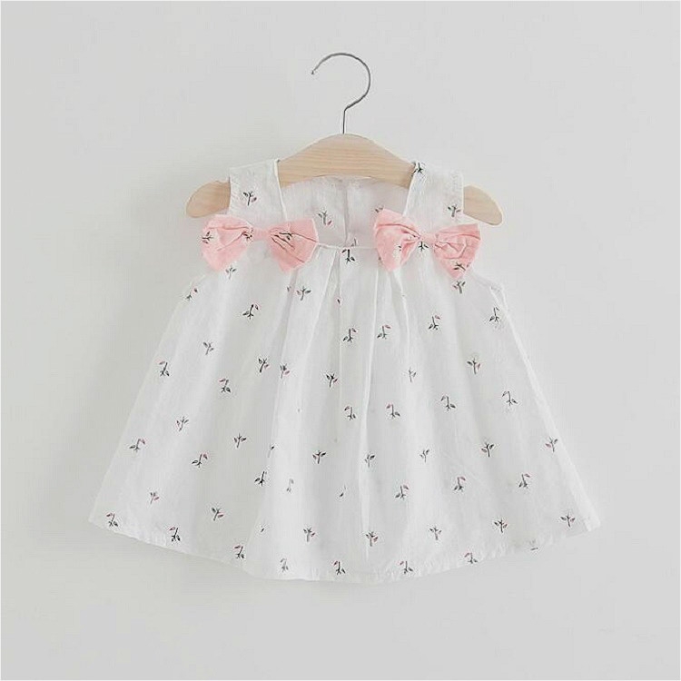 Summer Girls Double Shoulders Bow-knot Flower Print Slip Dress Casual Dress, Size:110cm(White)
Summer Girls Double Shoulders Bow-knot Flower Print Slip Dress Casual Dress, Size:110cm(White)