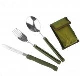 Portable Mini Tableware Set outdoor Tool Folding Cutlery Set with Spoon Fork Knives for Camping Picnic Stainless Steel(Green)
Portable Mini Tableware Set outdoor Tool Folding Cutlery Set with Spoon Fork Knives for Camping Picnic Stainless Steel(Green)