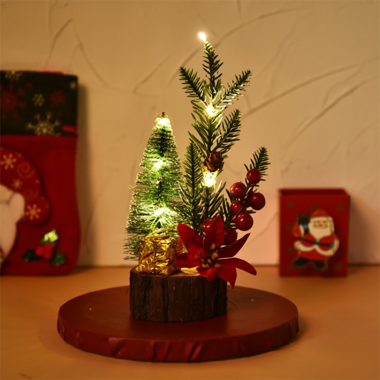 Mini Christmas Tree With Lights And Luminous Wooden Bottom Tabletop Christmas Tree Decoration Ornaments(Christmas Flower)
Mini Christmas Tree With Lights And Luminous Wooden Bottom Tabletop Christmas Tree Decoration Ornaments(Christmas Flower)