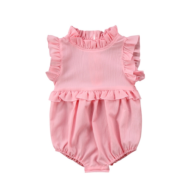 Summer Female Babies Candy Color Sleeveless Ruffled Jumpsuits Romper, Size:80 yards(Pink)
Summer Female Babies Candy Color Sleeveless Ruffled Jumpsuits Romper, Size:80 yards(Pink)