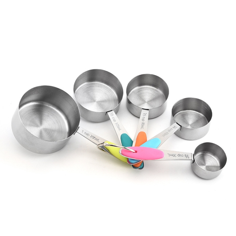 5 in 1 Stainless Steel Measuring Spoon Set Coffee Spoon Baking Kitchen Gadget, Style:Measuring Cup(Color)
5 in 1 Stainless Steel Measuring Spoon Set Coffee Spoon Baking Kitchen Gadget, Style:Measuring Cup(Color)