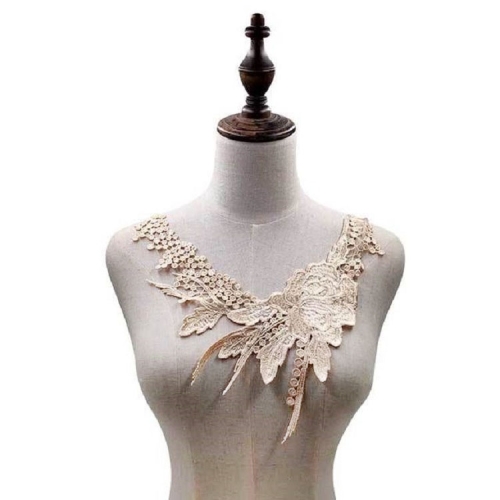 Lace Flower Embroidered Collar Fake Collar Clothing Accessories, Size: 31 x 30cm, Color:Beige
Lace Flower Embroidered Collar Fake Collar Clothing Accessories, Size: 31 x 30cm, Color:Beige
