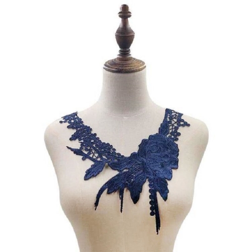 Lace Flower Embroidered Collar Fake Collar Clothing Accessories, Size: 31 x 30cm, Color:Navy
Lace Flower Embroidered Collar Fake Collar Clothing Accessories, Size: 31 x 30cm, Color:Navy