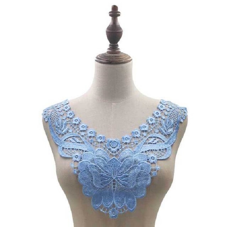 Sky Blue Lace Butterfly Flower Embroidery Collar Flower Three-dimensional Hollow Fake Collar DIY Clothing Accessories, Size: 36 x 30cm
Sky Blue Lace Butterfly Flower Embroidery Collar Flower Three-dimensional Hollow Fake Collar DIY Clothing Accessories, Size: 36 x 30cm