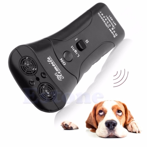 

3 PCS Ultrasonic Dog Chaser Stop Aggressive Animal Attacks Repeller Flashlight
