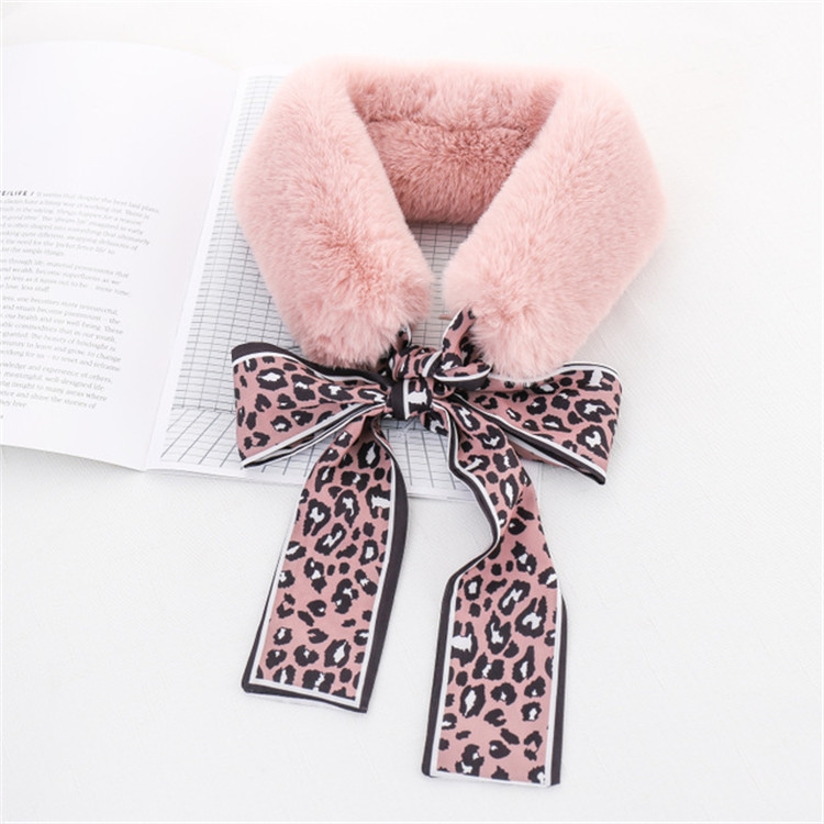 Pink+Pink Winter Women Plush Warm Scarf with Leopard Ribbon, Size:160 x 9cm
Pink+Pink Winter Women Plush Warm Scarf with Leopard Ribbon, Size:160 x 9cm