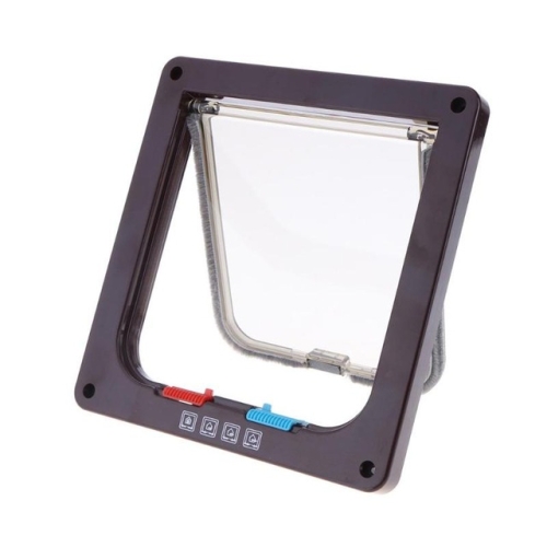 Pet Door 4 Ways Lockable Security Flap Door for Dog Cat Kitten Wall Mount Door Animal Small Pet Cat Dog Gate Door, Size:S(Coffee)
Pet Door 4 Ways Lockable Security Flap Door for Dog Cat Kitten Wall Mount Door Animal Small Pet Cat Dog Gate Door, Size:S(Coffee)