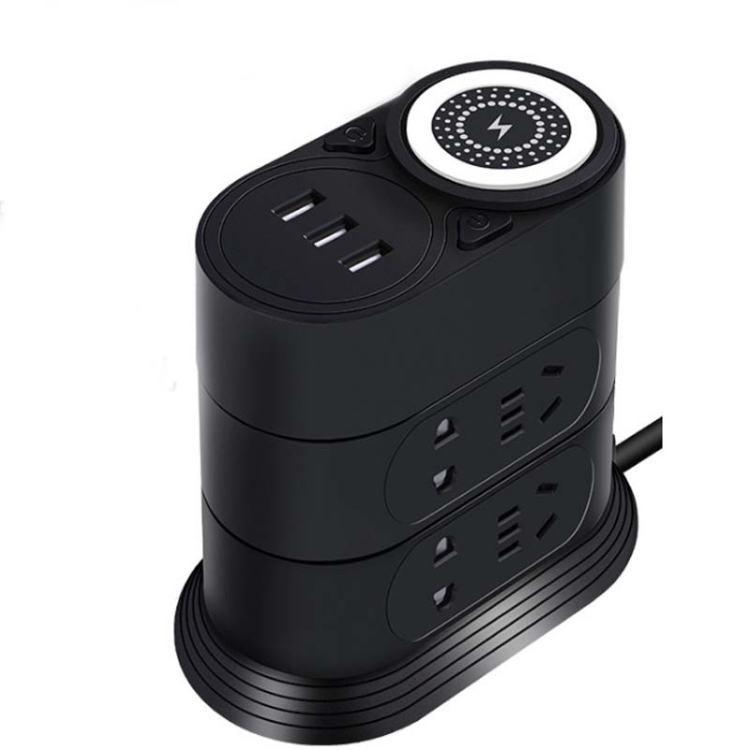 Mobile Phone Wireless Charging Socket Creative Smart Usb Power Strip Multi-Function Desktop Vertical Power Strip, CN Plug, Specification: 5 Meters, Style:3 Layer( Black)
Mobile Phone Wireless Charging Socket Creative Smart Usb Power Strip Multi-Function Desktop Vertical Power Strip, CN Plug, Specification: 5 Meters, Style:3 Layer( Black)