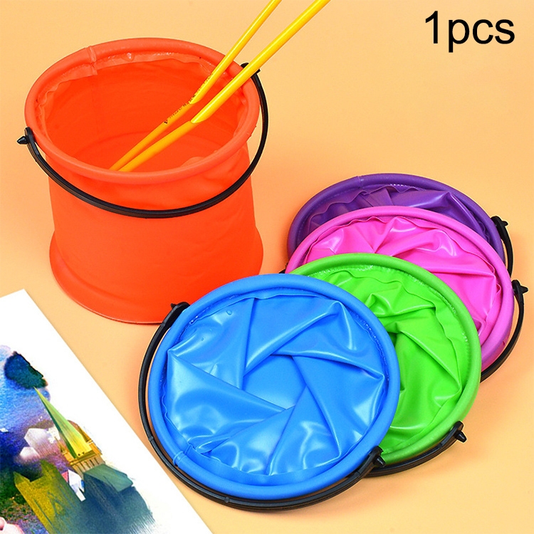 10 PCS No Compartment Folding Art Painting Bucket Pen Washing Bucket Random Colour
10 PCS No Compartment Folding Art Painting Bucket Pen Washing Bucket Random Colour