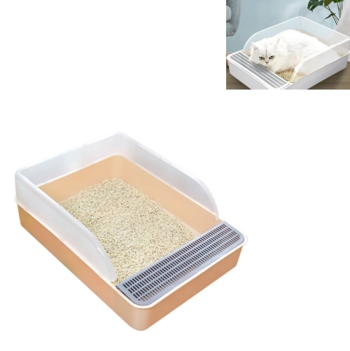 Cat Litter Box Semi-closed Square Feces Basin Pet Toilet, Size:Large Pink
Cat Litter Box Semi-closed Square Feces Basin Pet Toilet, Size:Large Pink