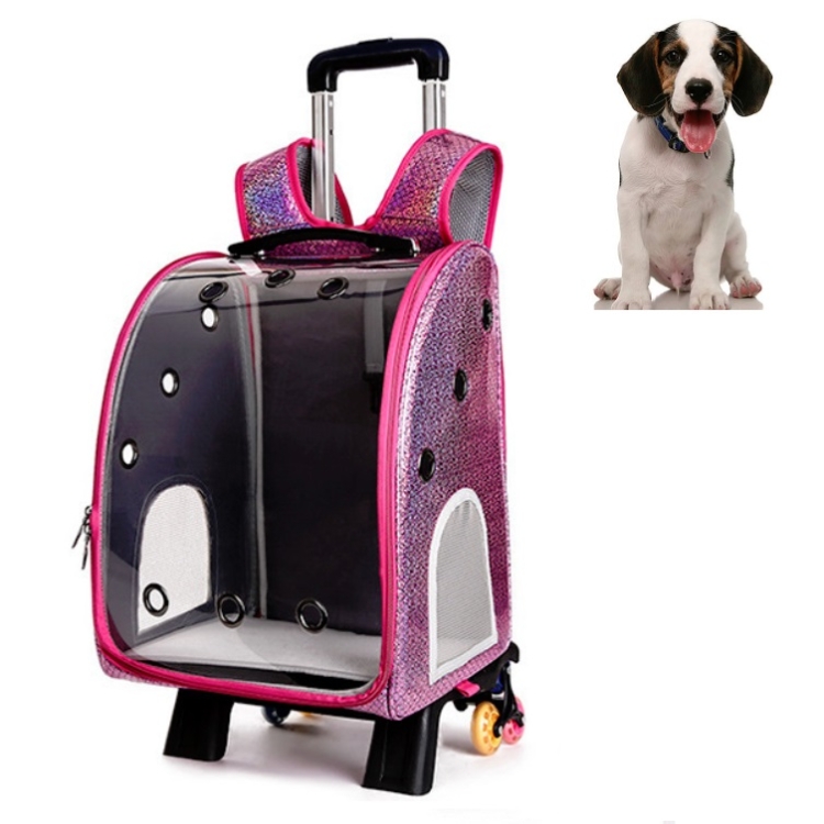Pet Portable Transparent and Breathable PU Bag, Specification: With Tie Rod(Pink)
Pet Portable Transparent and Breathable PU Bag, Specification: With Tie Rod(Pink)