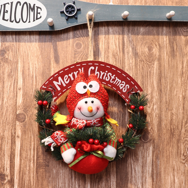 Christmas Doll Wreath Door Hanging Shop Window Decorations, Style:Raise Hands(Snowman)
Christmas Doll Wreath Door Hanging Shop Window Decorations, Style:Raise Hands(Snowman)