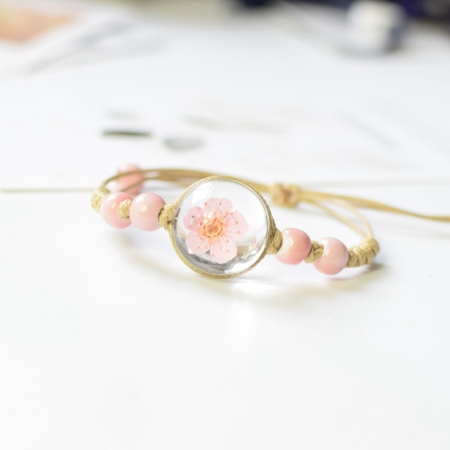 5 PCS Immortal Flower Dried Flower Specimen Couple Girlfriends Bracelet, Style:Pink Peach Blossom
5 PCS Immortal Flower Dried Flower Specimen Couple Girlfriends Bracelet, Style:Pink Peach Blossom