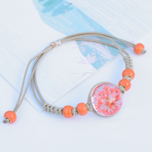 5 PCS Immortal Flower Dried Flower Specimen Couple Girlfriends Bracelet, Style:Orange Gypsophila
5 PCS Immortal Flower Dried Flower Specimen Couple Girlfriends Bracelet, Style:Orange Gypsophila