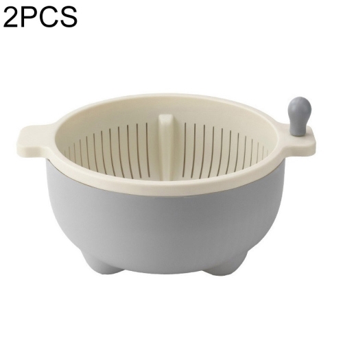 2 PCS Fruit Basket Double-Layer Dense Hole Drain Plastic Basket Household Hand-Operated Vegetable Washing Basket(Gray White)
2 PCS Fruit Basket Double-Layer Dense Hole Drain Plastic Basket Household Hand-Operated Vegetable Washing Basket(Gray White)