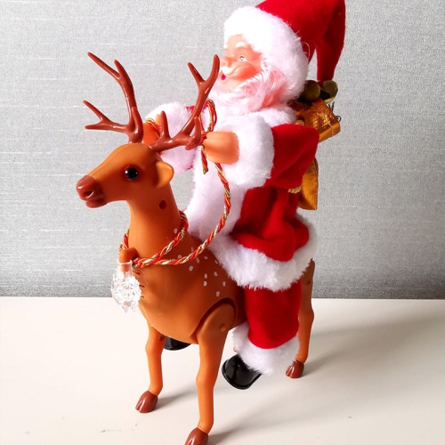 Santa Claus Riding Deer With Music Electric Toy Christmas Gift Holiday Decoration
Santa Claus Riding Deer With Music Electric Toy Christmas Gift Holiday Decoration