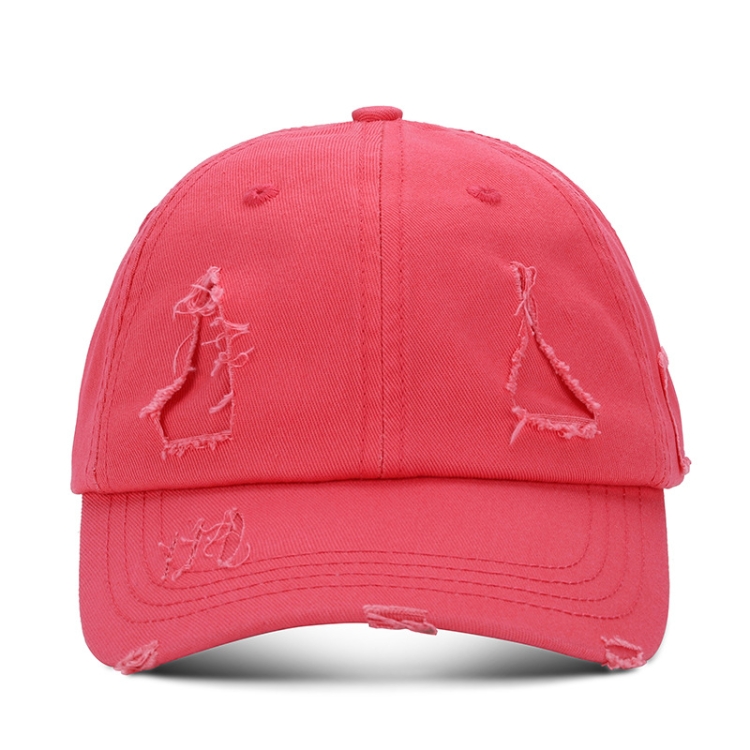 Washed Baseball Cap Casual Retro Shading Distress Torn Cap, Size:One Size(Watermelon Red)
Washed Baseball Cap Casual Retro Shading Distress Torn Cap, Size:One Size(Watermelon Red)