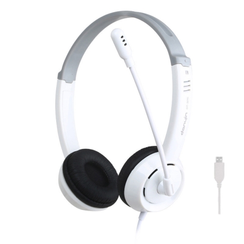 DANYIN DT326 Head-mounted Desktop Computer Children Learning Wire Headset with Microphone, Cable Length:1.8m, Style:USB(White)
DANYIN DT326 Head-mounted Desktop Computer Children Learning Wire Headset with Microphone, Cable Length:1.8m, Style:USB(White)