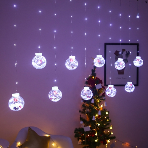 

LED Copper Wire Curtain Light Wishing Ball Christmas Decoration String Lights, Random Style Delivery, Plug Type:US Plug(White Light)