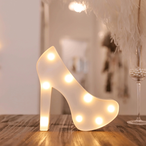 LED Creative Night Light Holiday Decoration Light, Style:White High Heels(Warm White Light)
LED Creative Night Light Holiday Decoration Light, Style:White High Heels(Warm White Light)