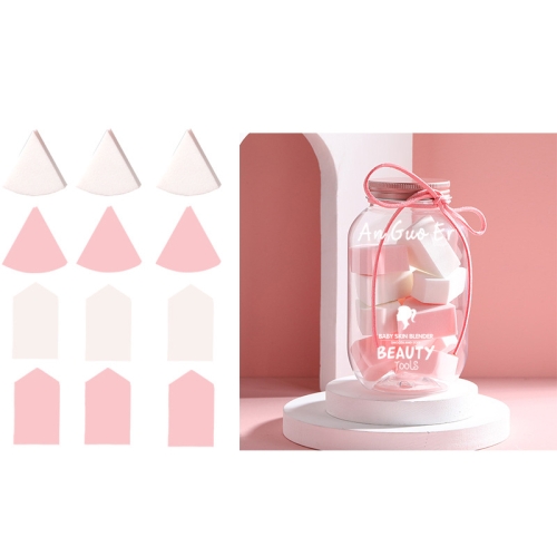 3 Sets 12 in 1 Cans Disposable Powder Puff Triangle Makeup Powder Puff Set Fan-Shaped Powder Puff(Pink White)
3 Sets 12 in 1 Cans Disposable Powder Puff Triangle Makeup Powder Puff Set Fan-Shaped Powder Puff(Pink White)