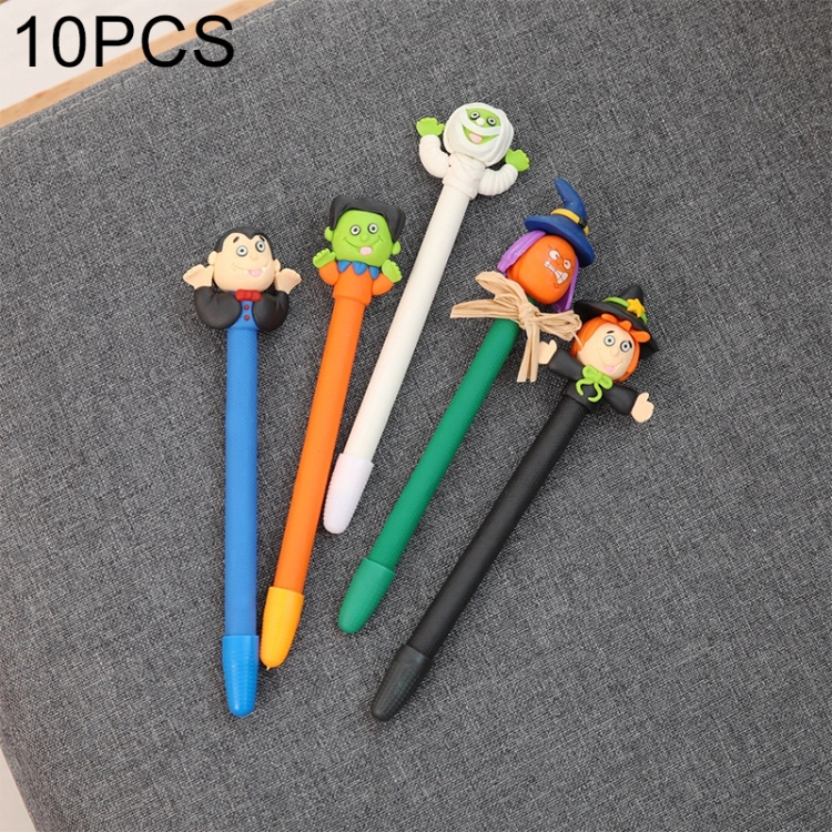 10 PCS Halloween Supplies Soft Pottery Ballpoint Pen Ghost Festival Decoration Student Prizes Cartoon Pen, Style Random Delivery
10 PCS Halloween Supplies Soft Pottery Ballpoint Pen Ghost Festival Decoration Student Prizes Cartoon Pen, Style Random Delivery