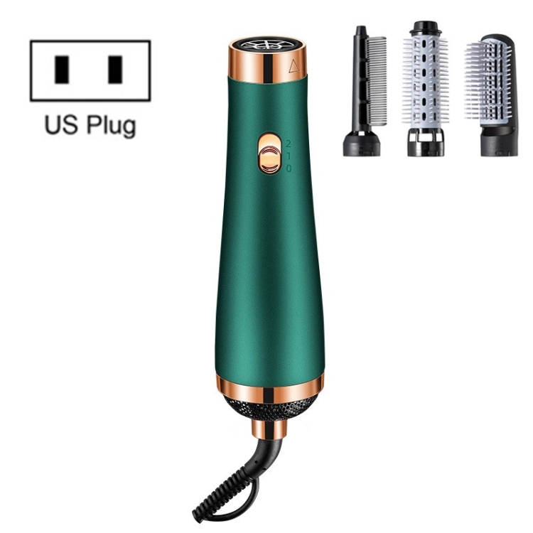 Strong Wind Hair Dryer Hot Air Comb 3 in 1 Multifunctional Hair Straightener Curling Iron Hair Dryer, Product specifications: US Plug(Green)
Strong Wind Hair Dryer Hot Air Comb 3 in 1 Multifunctional Hair Straightener Curling Iron Hair Dryer, Product specifications: US Plug(Green)