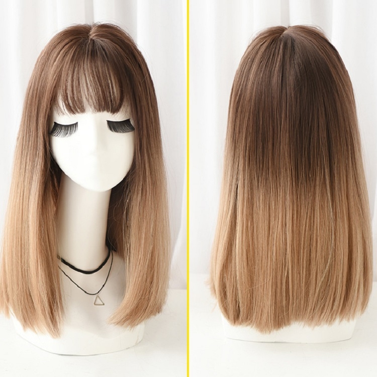 Realistic Long Straight Hair Wig Synthetic Fiber Headgear For Women, Style:Short Chocolate Gradient Light Tea 45CM
Realistic Long Straight Hair Wig Synthetic Fiber Headgear For Women, Style:Short Chocolate Gradient Light Tea 45CM