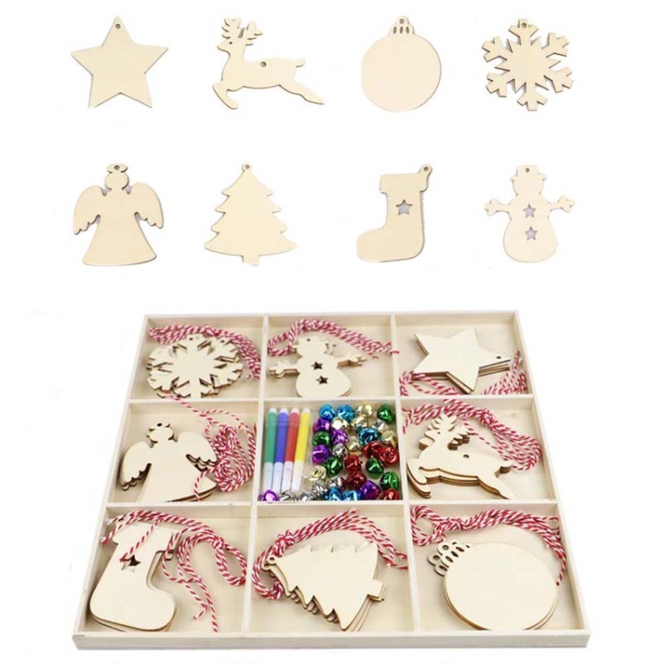 Christmas Creative DIY Decoration Gift Set Handmade Wood Chip Pendant, Style:JM02027
Christmas Creative DIY Decoration Gift Set Handmade Wood Chip Pendant, Style:JM02027