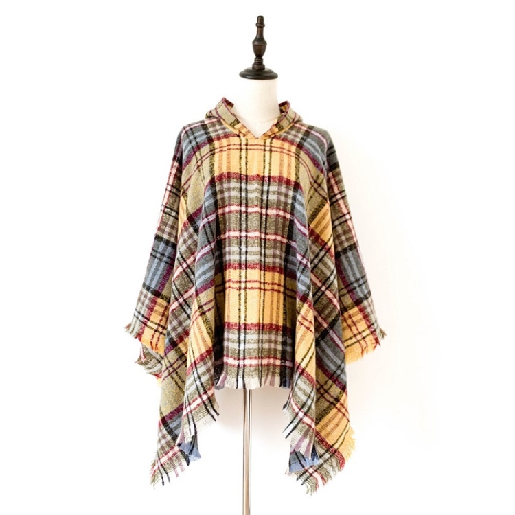 Spring Autumn Winter Checkered Pattern Hooded Cloak Shawl Scarf, Length (CM): 135cm(DP-05 Yellow)
Spring Autumn Winter Checkered Pattern Hooded Cloak Shawl Scarf, Length (CM): 135cm(DP-05 Yellow)