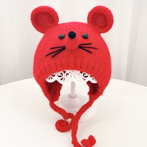 MZ9879 Little Mouse Shape Baby Knitted Hat Baby Autumn And Winter Cartoon Woolen Split Hat, Size: Free Size(Red)
MZ9879 Little Mouse Shape Baby Knitted Hat Baby Autumn And Winter Cartoon Woolen Split Hat, Size: Free Size(Red)
