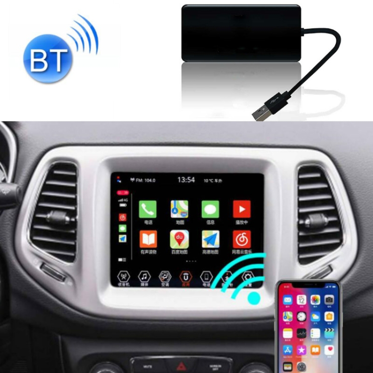 Navigation Car Machine Wired To Wireless Carplay Box, Suitable for Apple Mobile Phone, Suitable For Jeep Cherokee / Renegade / Compass / Commander / Wrangler(Black Square)
Navigation Car Machine Wired To Wireless Carplay Box, Suitable for Apple Mobile Phone, Suitable For Jeep Cherokee / Renegade / Compass / Commander / Wrangler(Black Square)
