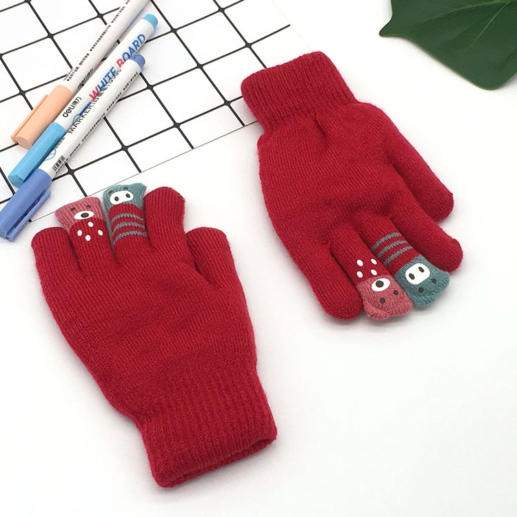 2 PCS Children Winter Five-Finger Gloves Student Double Thick Knitted Warm Gloves, Colour: Crimson(Free Size)
2 PCS Children Winter Five-Finger Gloves Student Double Thick Knitted Warm Gloves, Colour: Crimson(Free Size)