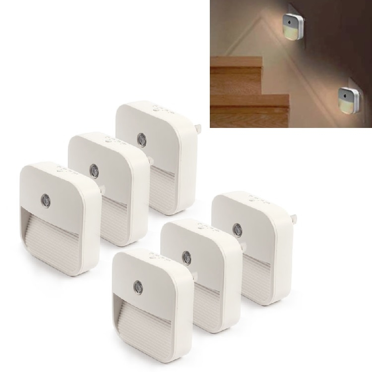 6 PCS Light Control Smart Sensor Night Light Bedroom LED Light, US Plug, Style:Dimmable, Specification:12LED
6 PCS Light Control Smart Sensor Night Light Bedroom LED Light, US Plug, Style:Dimmable, Specification:12LED