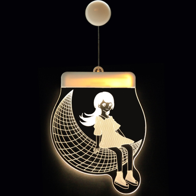 2 PCS Christmas Decoration Lights 3D Acrylic Board Hanging Lights, Specification:USB Powered, Style:Little Girl
2 PCS Christmas Decoration Lights 3D Acrylic Board Hanging Lights, Specification:USB Powered, Style:Little Girl