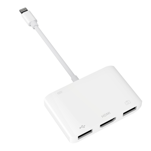 LC05 3 in 1 8 Pin to USB 3.0 + 1080P HDMI + Camera USB 3.0 Interface Multi-Function Adapter for IPhone 6s and Above IOS System
LC05 3 in 1 8 Pin to USB 3.0 + 1080P HDMI + Camera USB 3.0 Interface Multi-Function Adapter for IPhone 6s and Above IOS System