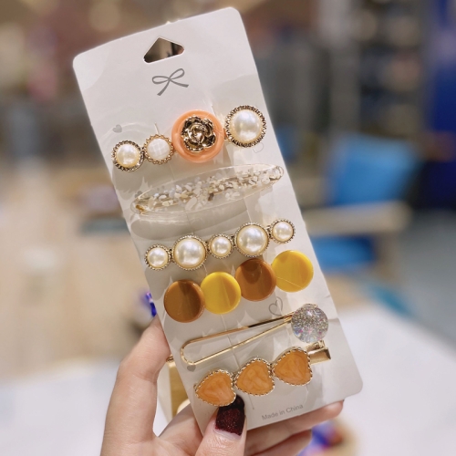 2 PCS Side Clip Pearl Hairpin Retro Simple Clip Hair Accessory Set, Style:Specification 3
2 PCS Side Clip Pearl Hairpin Retro Simple Clip Hair Accessory Set, Style:Specification 3