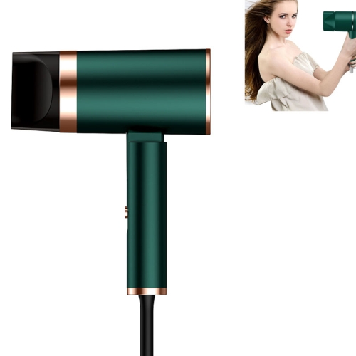 

XD-1688 Foldable Household Hammer Silent Negative Ion Constant Temperature Hair Dryer, CN Plug, Product specifications: 1300W(Green)