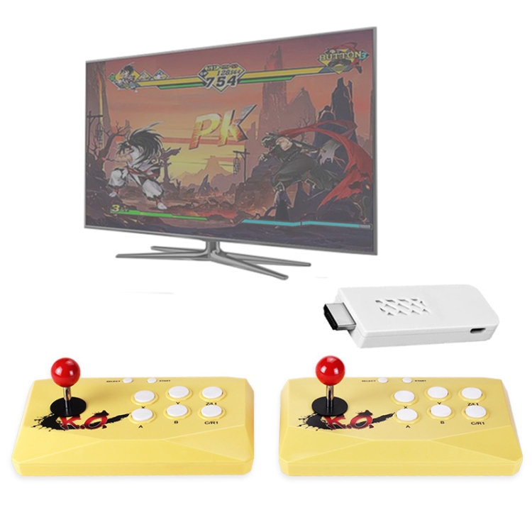 X6 HDMI Wireless Retro TV Fighting Game Console Double Joystick Console( Yellow)
X6 HDMI Wireless Retro TV Fighting Game Console Double Joystick Console( Yellow)