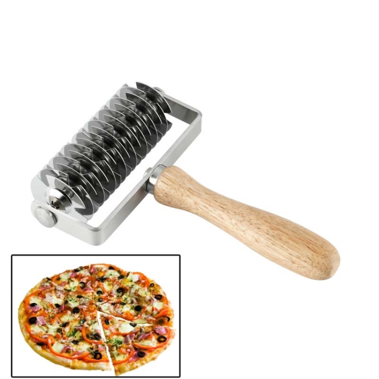 Baking Tool Stainless Steel Wooden Handle Pizza Roller Cutter Dessert Hob Pizza Net Knife
Baking Tool Stainless Steel Wooden Handle Pizza Roller Cutter Dessert Hob Pizza Net Knife