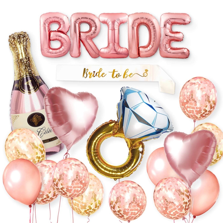 Bride-To-Be Party Decoration Bachelor Party Decoration Aluminum Film Balloon Decoration Set
Bride-To-Be Party Decoration Bachelor Party Decoration Aluminum Film Balloon Decoration Set