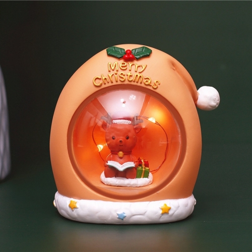Resin Cartoon Christmas Holiday Decoration Atmosphere Light Children Gifts, Style:Yellow Fawn Hat
Resin Cartoon Christmas Holiday Decoration Atmosphere Light Children Gifts, Style:Yellow Fawn Hat