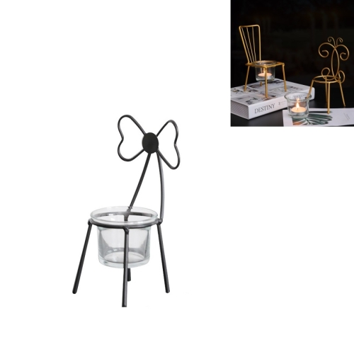 2 PCS Wrought Iron Chair Shaped Candle Holder Decoration Romantic Candle Light Table Decoration, Style:B(Black)
2 PCS Wrought Iron Chair Shaped Candle Holder Decoration Romantic Candle Light Table Decoration, Style:B(Black)