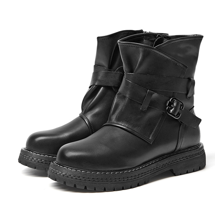 Leather Martin Boots Female Autumn And Winter Middle Tube Retro Leather Boots, Size: 35(Black Plus Velvet)
Leather Martin Boots Female Autumn And Winter Middle Tube Retro Leather Boots, Size: 35(Black Plus Velvet)