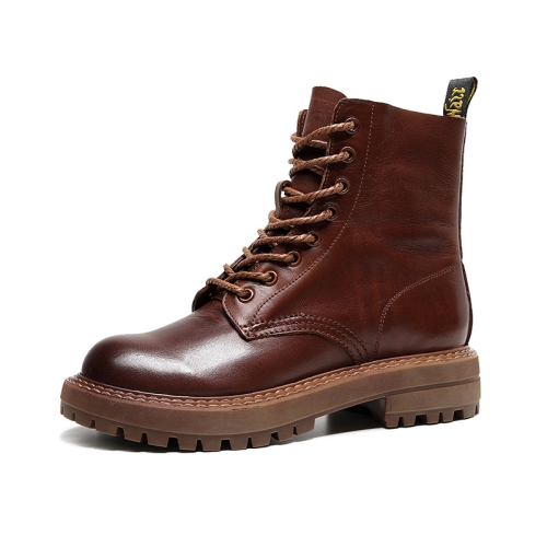 Leather Shoes Women Martin Boots Top Layer Cowhide Boots, Size: 40(Brown Thick Cotton)
Leather Shoes Women Martin Boots Top Layer Cowhide Boots, Size: 40(Brown Thick Cotton)