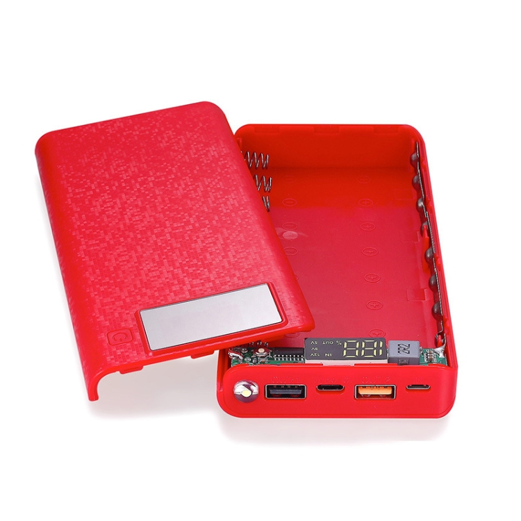 QC3.0 Fast Charging Mobile Power Set Power Bank Shell Assembly Kit(Red/No Battery)
QC3.0 Fast Charging Mobile Power Set Power Bank Shell Assembly Kit(Red/No Battery)