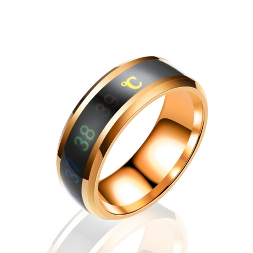 6 PCS Smart Temperature Ring Stainless Steel Personalized Temperature Display Couple Ring, Size: 13(Rose Gold)
6 PCS Smart Temperature Ring Stainless Steel Personalized Temperature Display Couple Ring, Size: 13(Rose Gold)