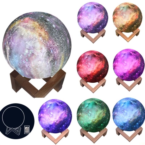 1W 3D Moon Lamp Children Gift Table Lamp Painted Starry Sky LED Night Light, Light color: 20cm Remote Control 16-colors
1W 3D Moon Lamp Children Gift Table Lamp Painted Starry Sky LED Night Light, Light color: 20cm Remote Control 16-colors