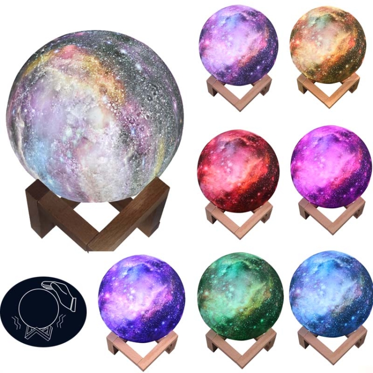 1W 3D Moon Lamp Children Gift Table Lamp Painted Starry Sky LED Night Light, Light color: 20cm Pat Control 7-colors
1W 3D Moon Lamp Children Gift Table Lamp Painted Starry Sky LED Night Light, Light color: 20cm Pat Control 7-colors